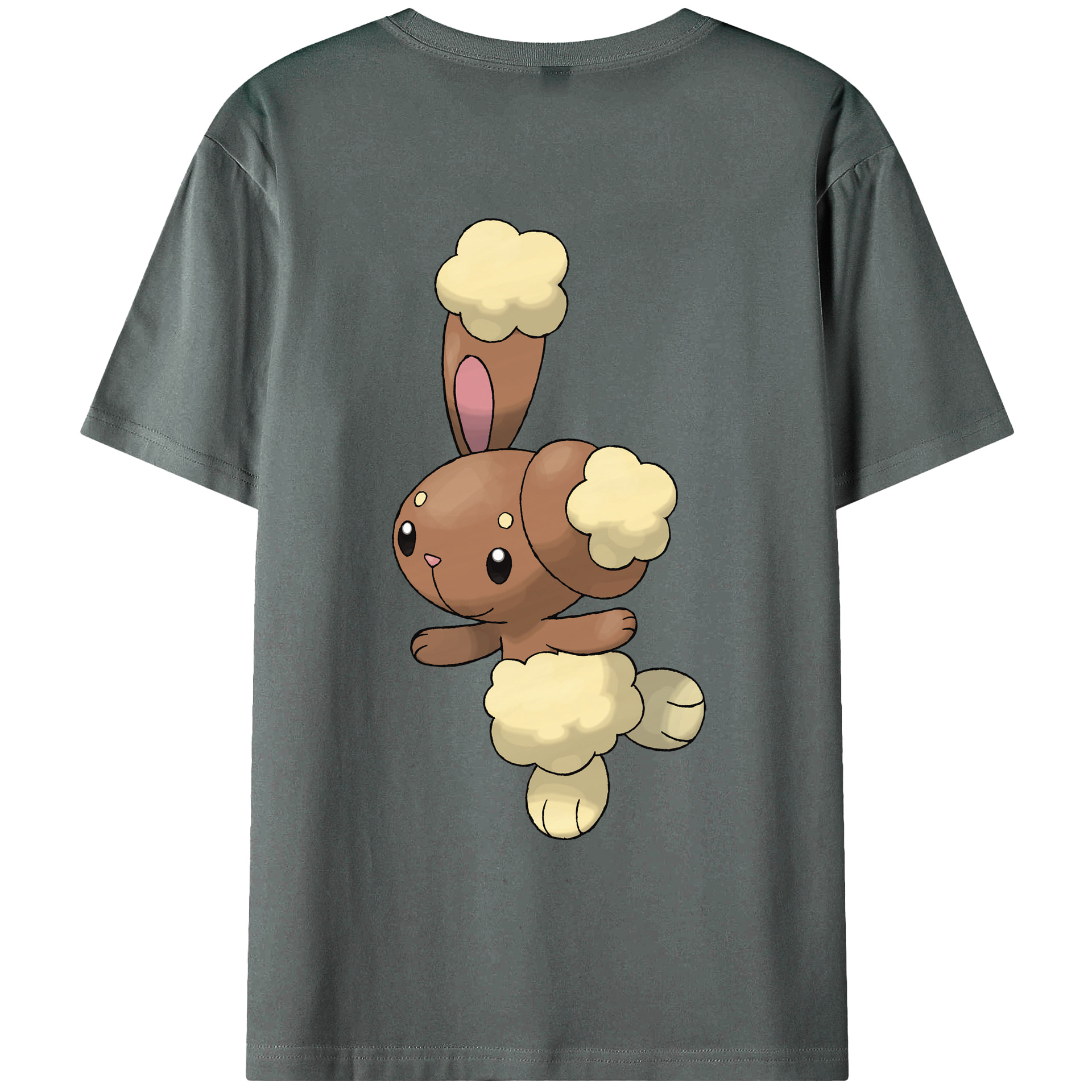 （画像用） ポケットモンスター Pokémon 綿100％ メンズ半袖Tシャツ（バックプリント） 通気性